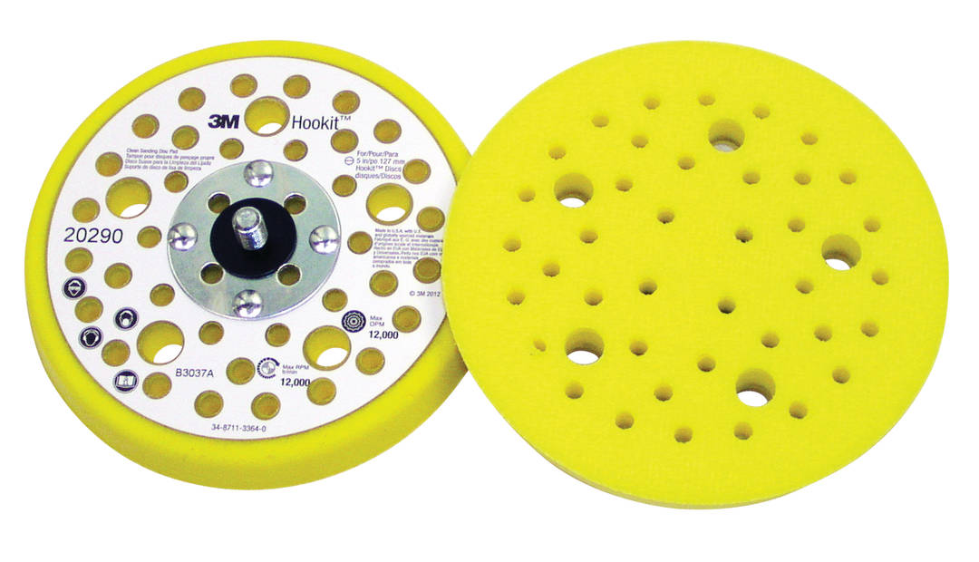 Suporte 3M™ Hookit™ Clean Sanding™, 127mm diâmetro, Rosca Externa 8mm , 40 furos - PN20290