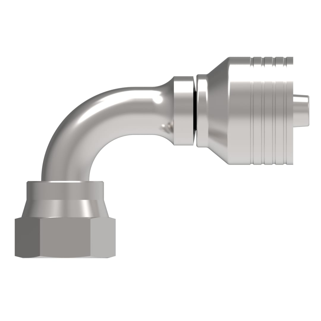 Aeroquip 1/2 Female ORS 90 Degree X 3/8 Hydraulic Hose Fitting 4-Way