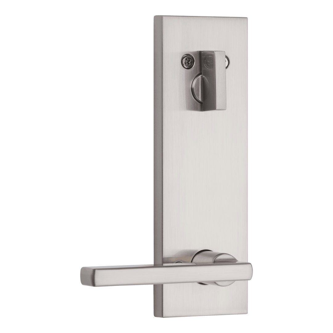 971 Square Full Rose Single Cylinder Interior Pack w/ Halifax Lever for 818 Handleset in Satin Nickel