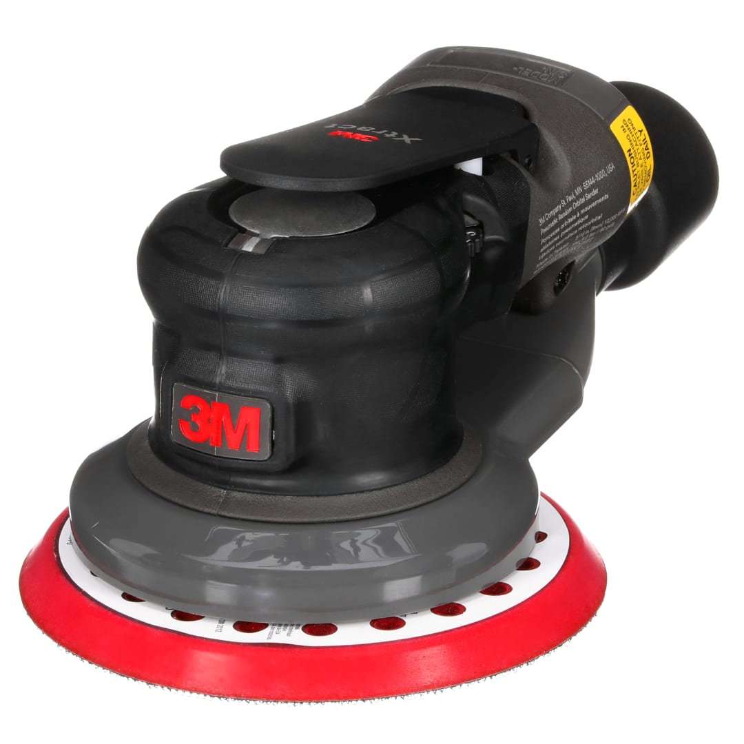 3M Xtract™ Pnömatik Eksantrik Dairesel Zımpara Makinesi, 88941, 125 mm, Merkezi Vakum, 2,5 mm Orbit