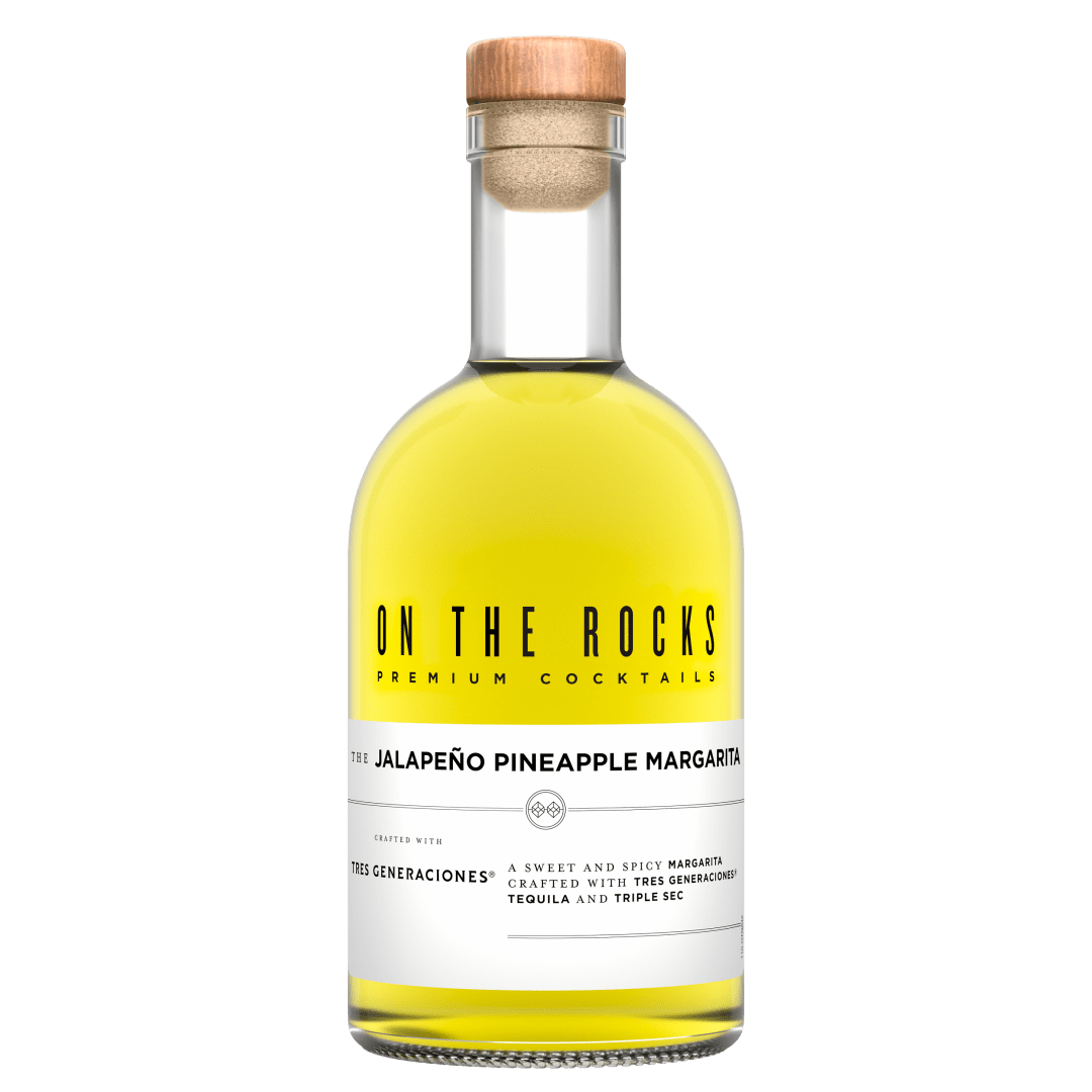 On The Rocks Tres Generaciones Jalapeno Pineapple Margarita Ready to Drink Cocktail 375 ml