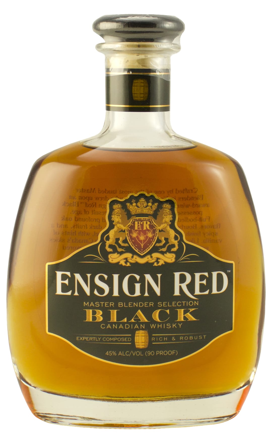 Ensign Red Master Blender Selection Black Canadian Whisky 750ml 90 Proof