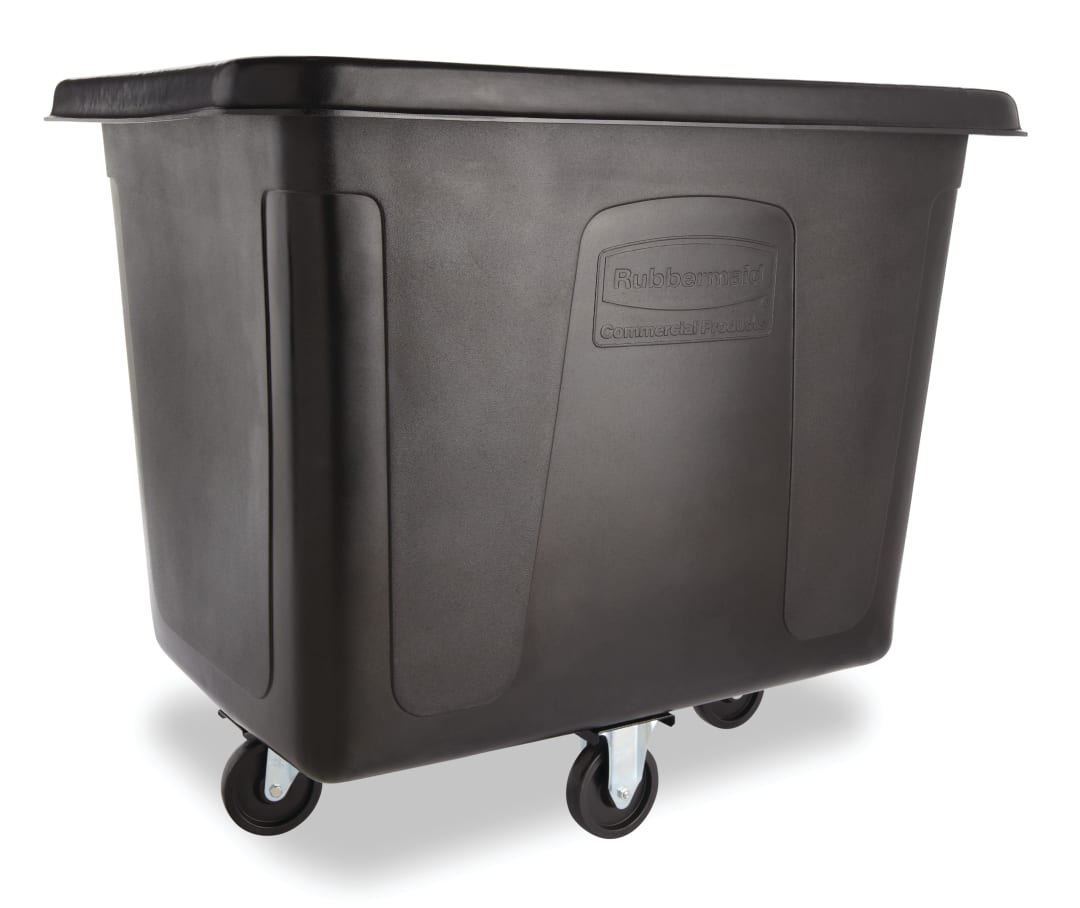 Rubbermaid Commercial Products 16 Cubic Foot, Cube Truck, Black