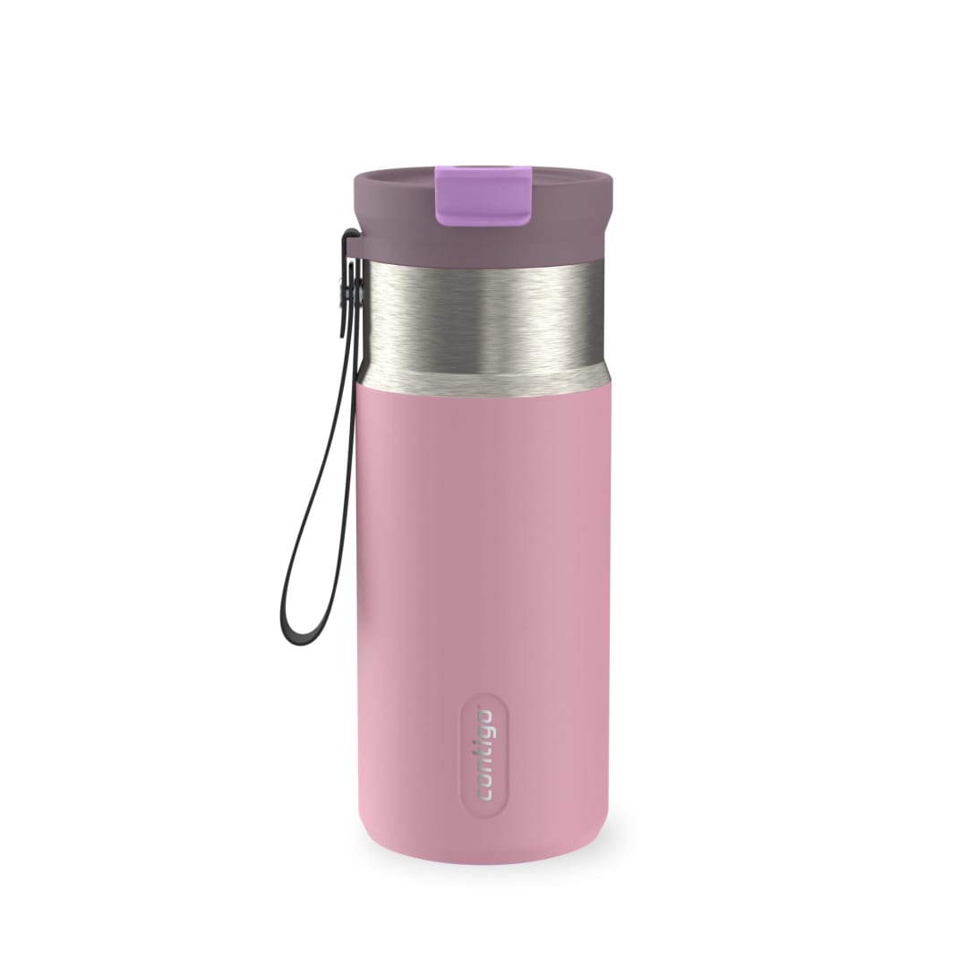 Contigo DualSip 16 oz Compact Leakproof Insulated Water Bottle with 2-Way Lid