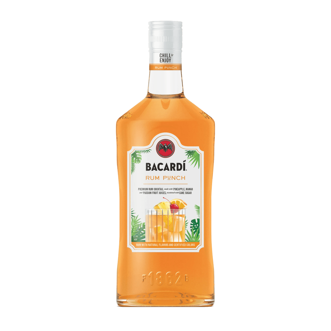Bacardi Rum Punch Ready To Serve Premium Rum Cocktail, Gluten Free 12.5% 1.75L