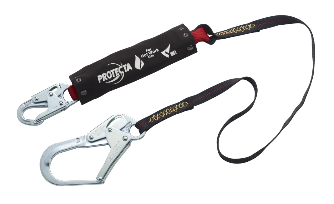 3M™ Protecta® Sanchoc™ Shock-Absorbing Lanyard, Kernmantle Rope, Single Leg, 1.0 m, AE522/21