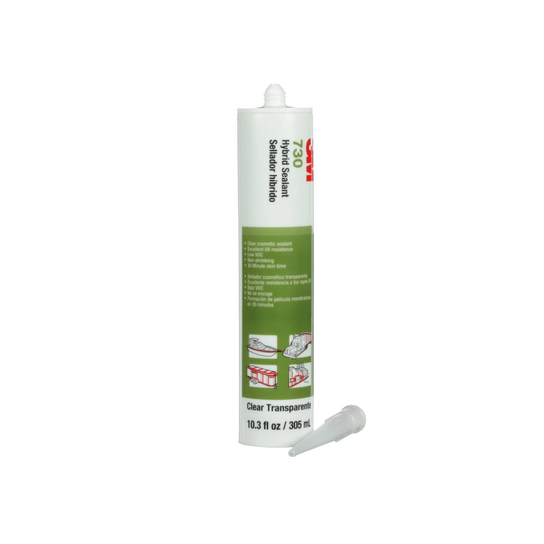 Adesivo Selante 3M™ Híbrido 730 – Transparente, Sachê de 305 ml