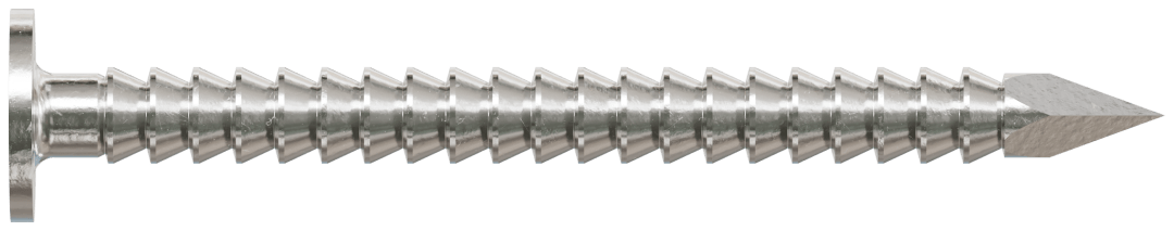 Simpson Strong-Tie S3SACN1 Common Nail, Annular Ring Shank — 1-1/8-in. x .083-in. Type 304 Stainless Steel (1 lb.) (Pack of 800)