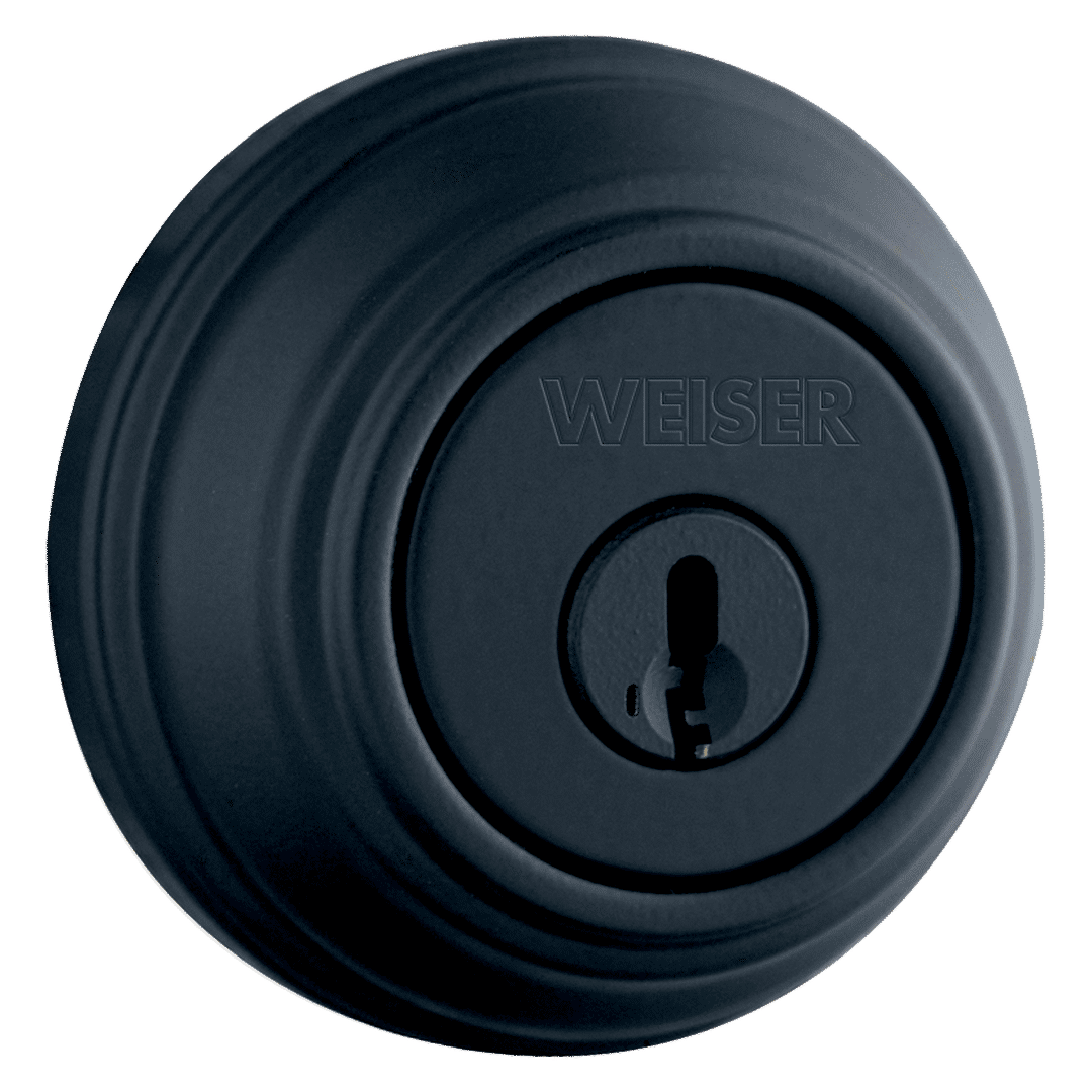 9471 Single Cylinder Deadbolt featuring SmartKey Security™ in Matte Black