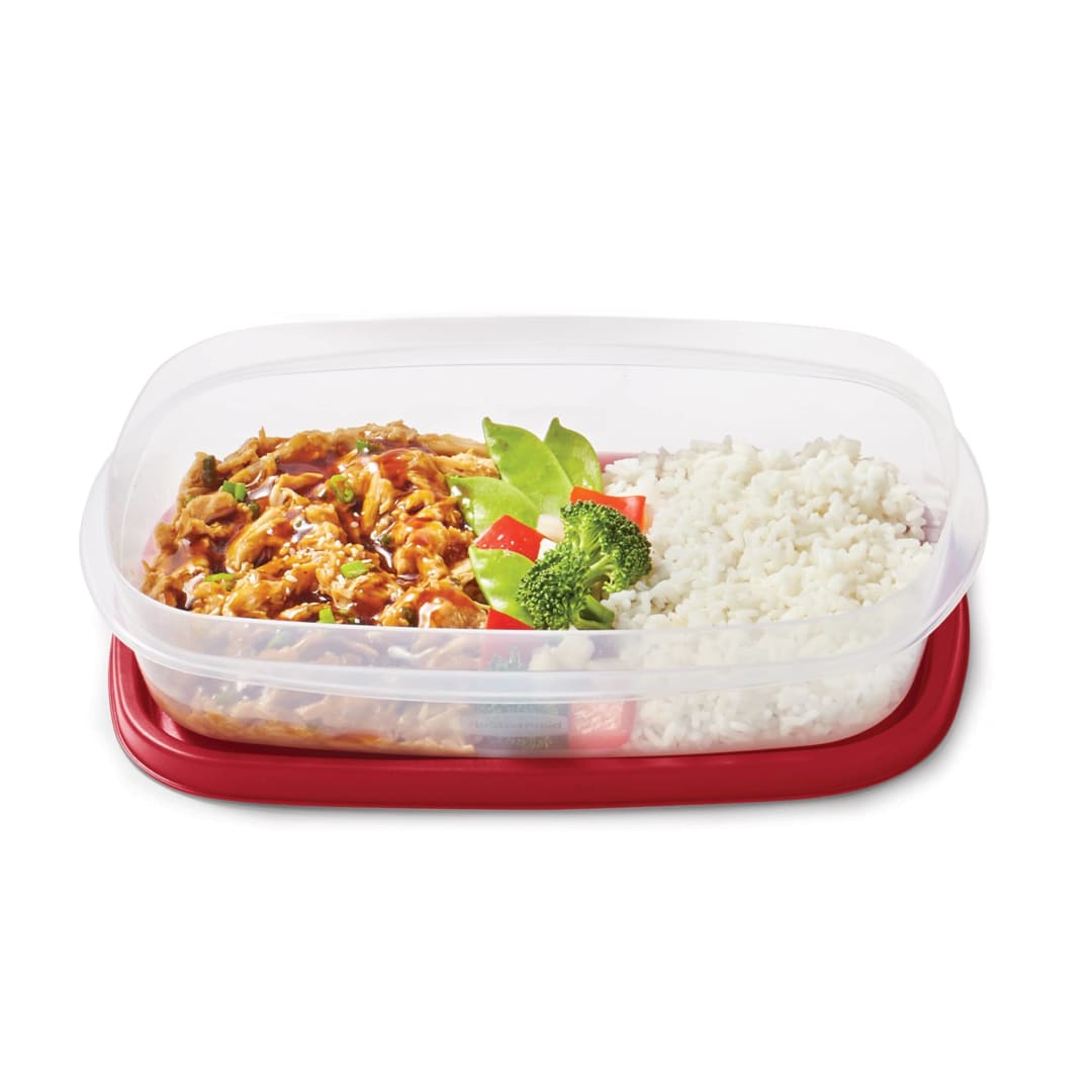 Rubbermaid® EasyFindLids™ Meal Prep Containers, One Compartment, 5.5 Cup, 5 Pack