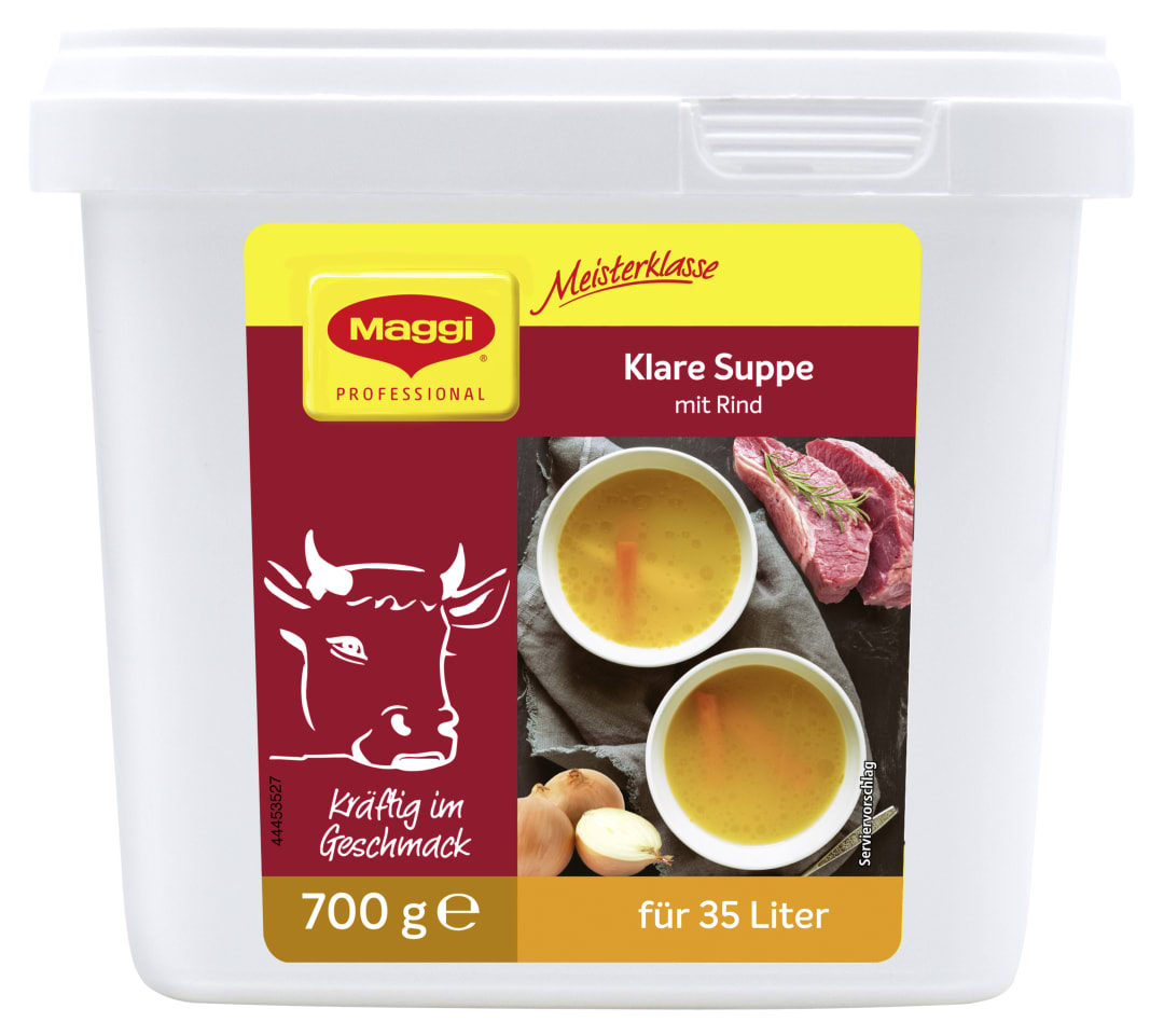 MAGGI MEISTERKLASSE Klare Suppe mit Rind 700g, für 35 Liter