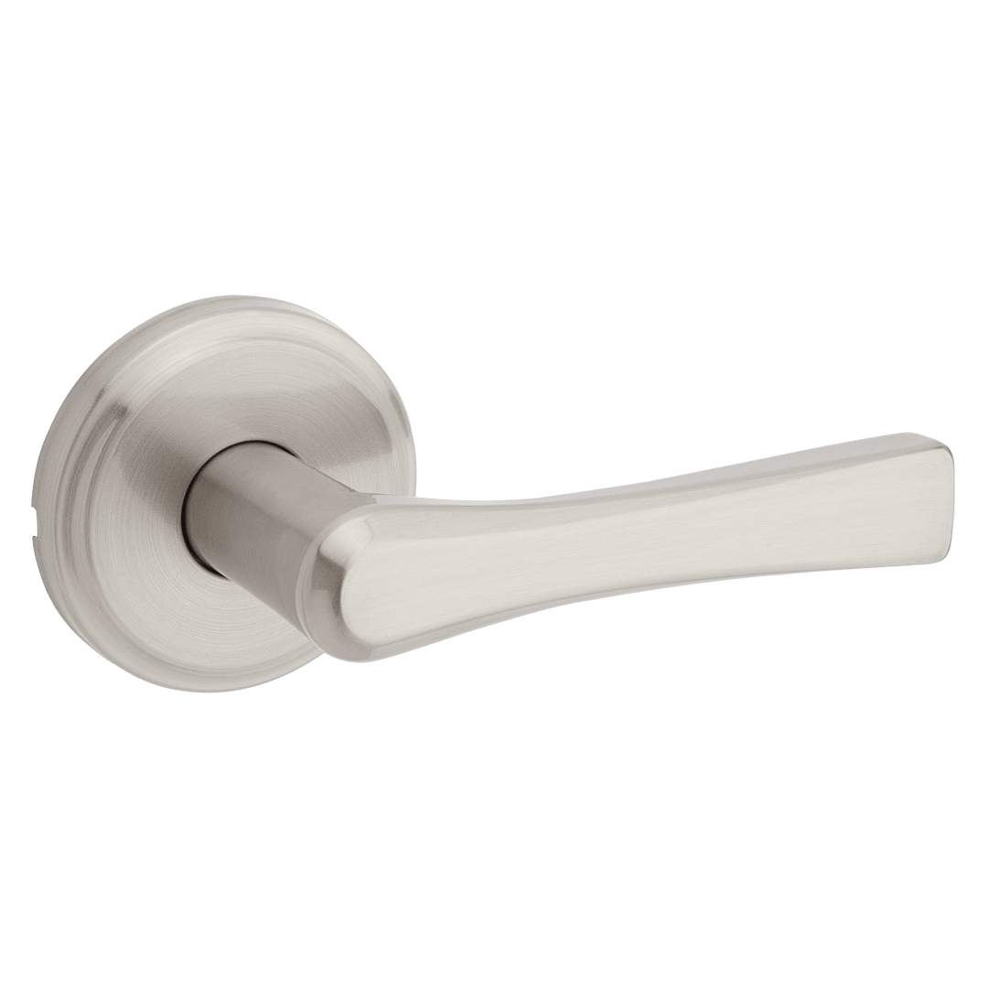 Katella Hall/Closet Lever w/ Round Rose in Satin Nickel