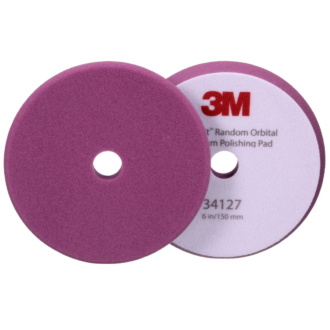 3M™ Perfect-It™ Eksantrik Dairesel Tabaka Sünger Zımpara, Mor, 150 mm (6 in), 34127
