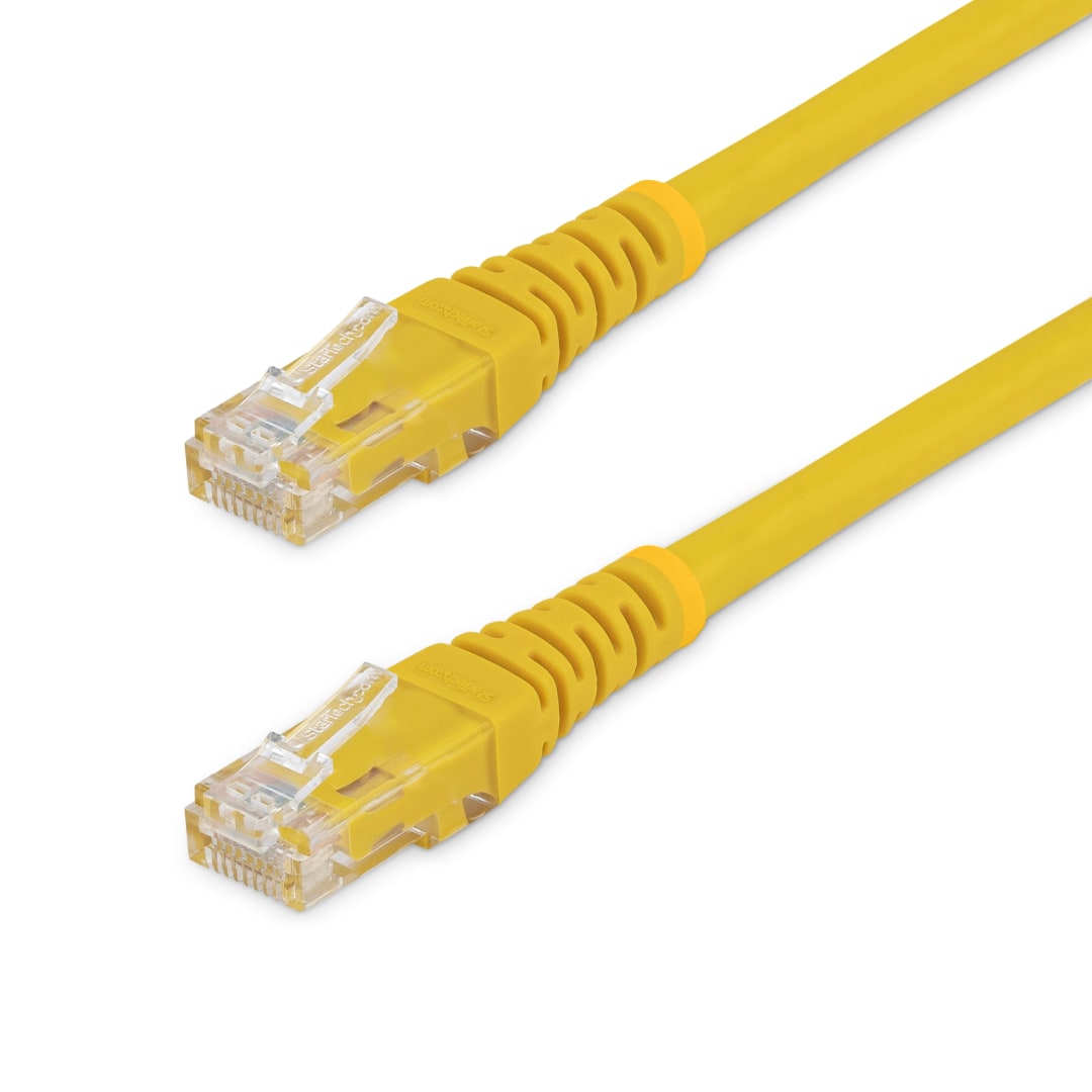 8 ft Yellow Molded UTP Cat6 Patch Cable