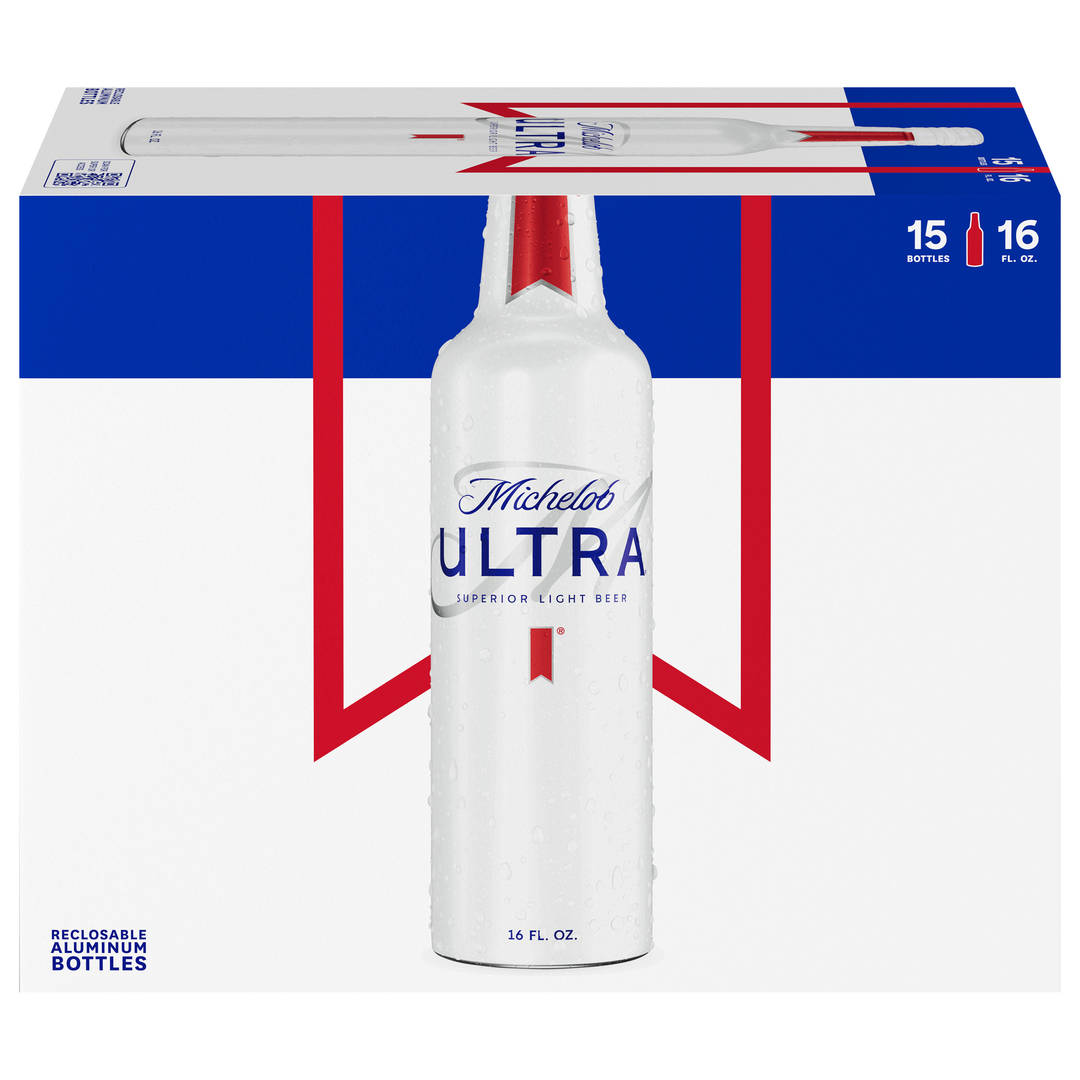 Michelob Ultra Light Beer 15 - 16 fl oz Bottles