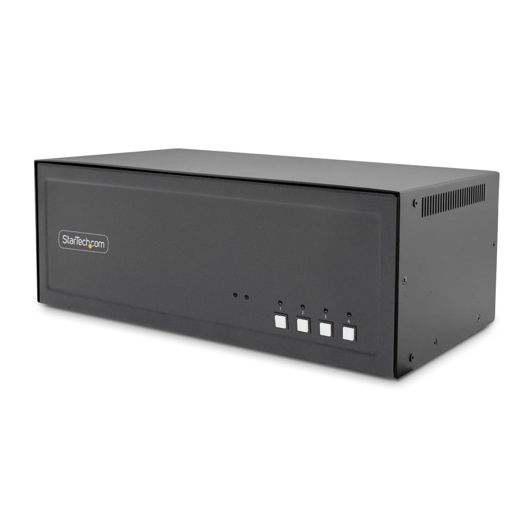 4-Port QH Secure Pro DVI-I KVM w/audio and CAC