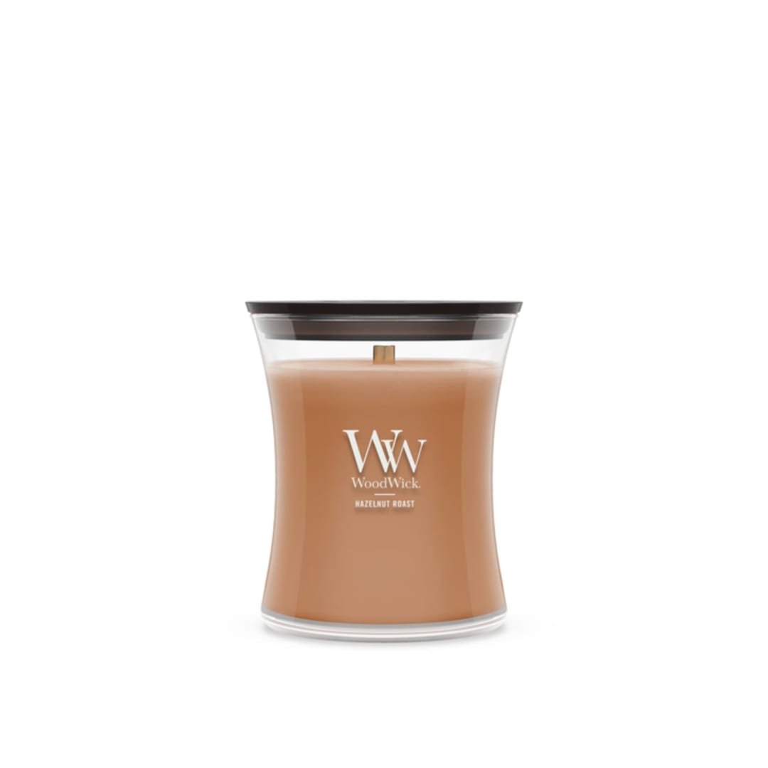 WoodWick Hazelnut Roast Medium Hourglass Candle