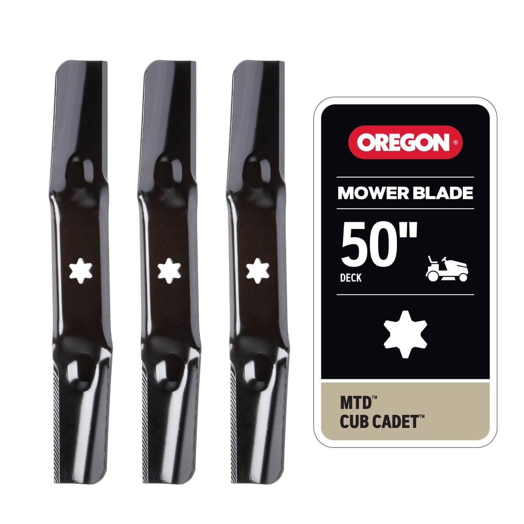 Oregon Riding Lawnmower Blades for 50 in. Deck, Fits MTD, Set of 3 (98-152)