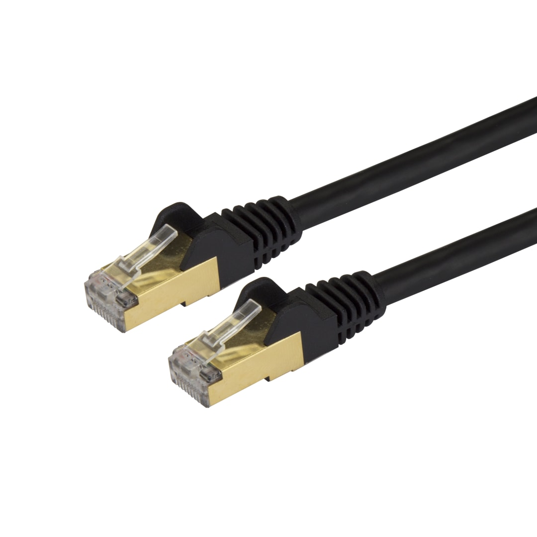 5ft Black Molded Category 6a Patch Cable