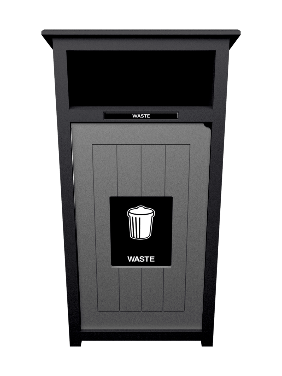 AURA - Single - Unit - Waste - Full - Black-Grey
