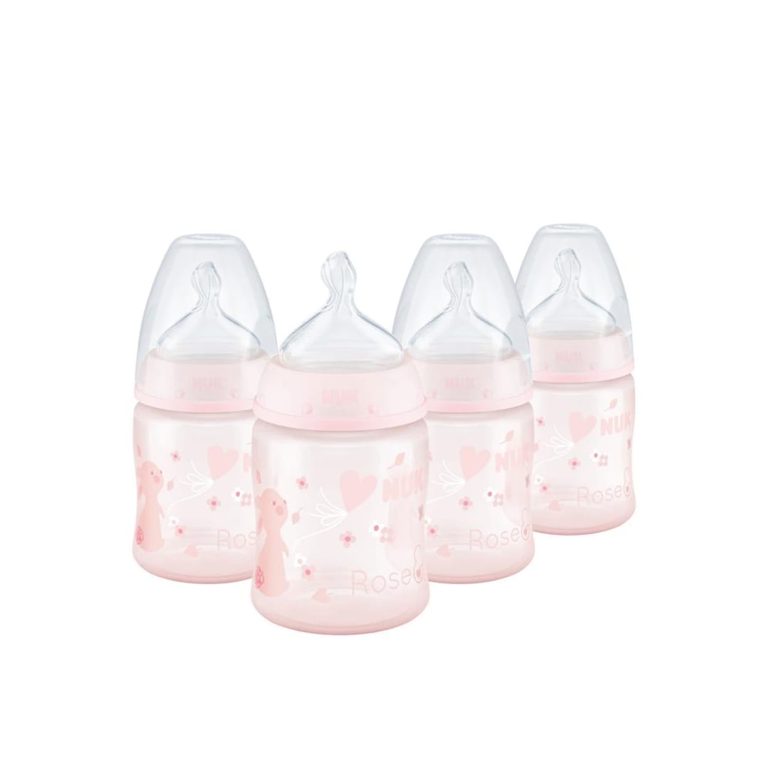 NUK® Rose and Blue Smooth Flow 5oz. 4pk Girl