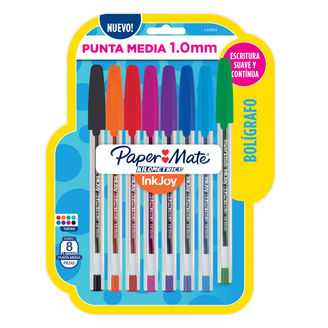 PM KM INKJOY 100ST CD X 8 ASSORTED