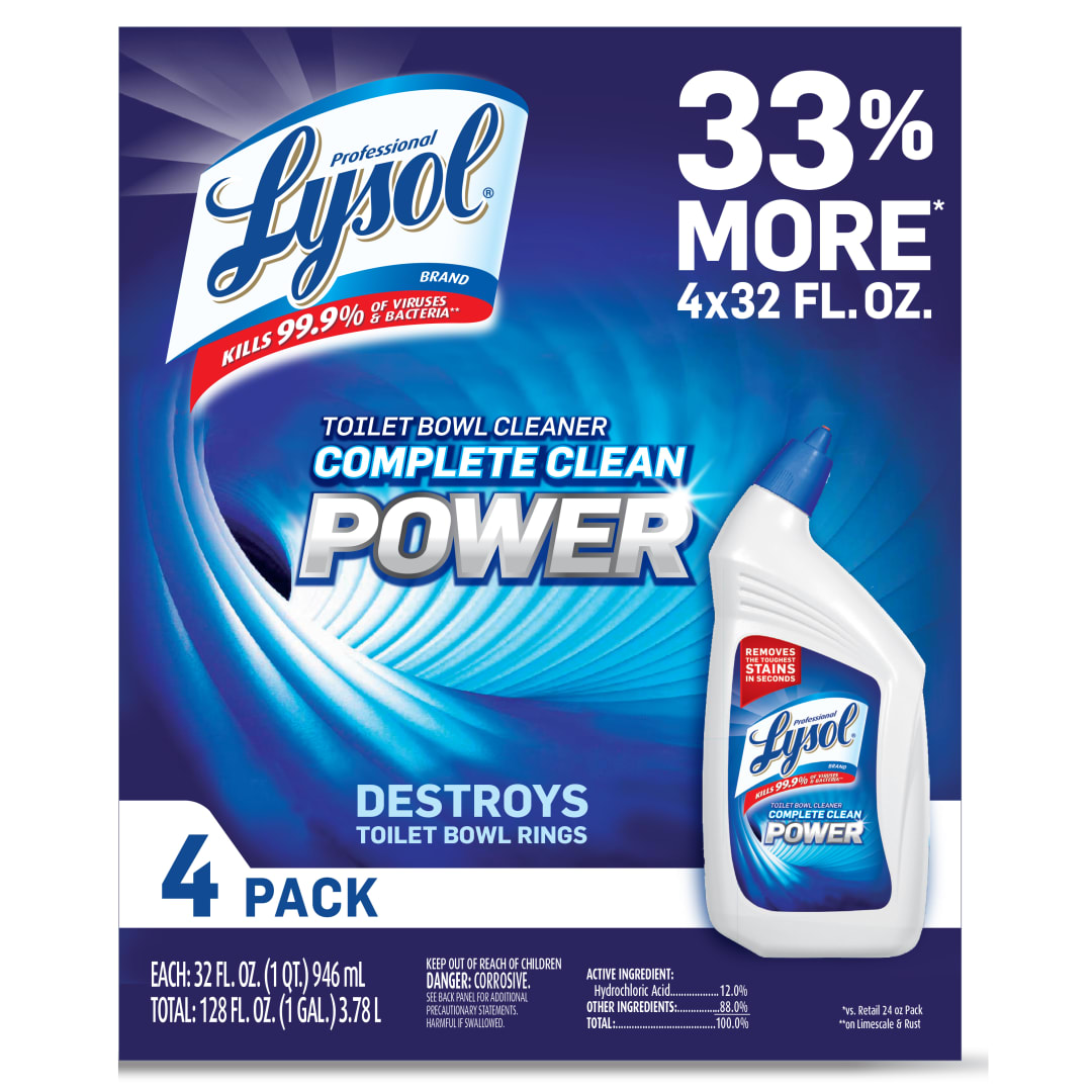 LYSOL Toilet Bowl Cleaner 32 oz. 4pk. 136 ct. - SAMS