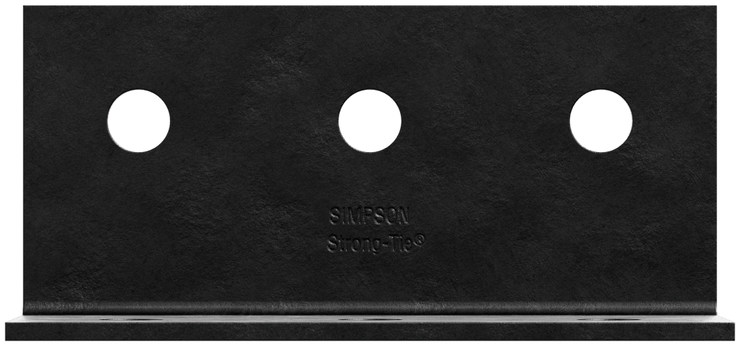 Simpson Strong-Tie HL49PC HLPC 4-1/4 in. x 9 in. Black Powder-Coated Ornamental Heavy Angle