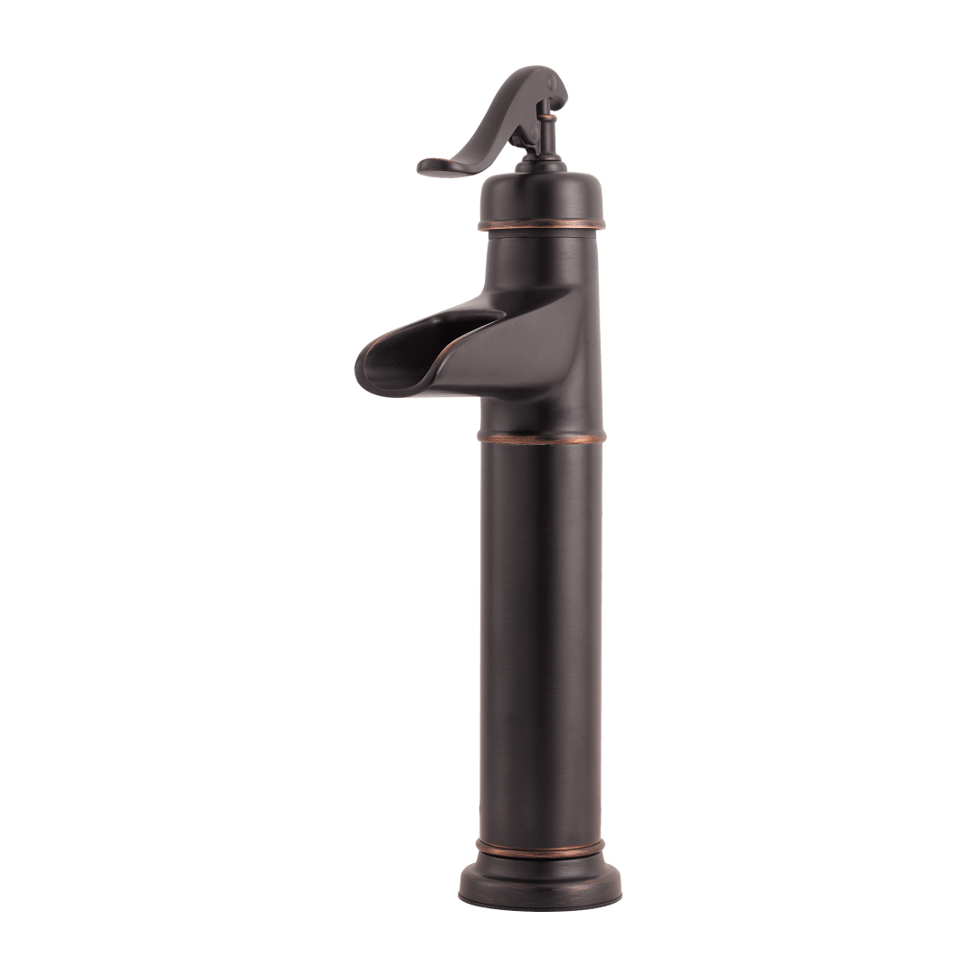 Ashfield Single Control Vessel Bathroom Faucet in Tuscan Bronze
