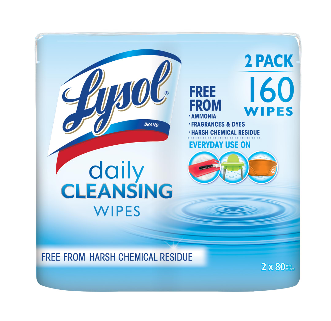 LYSOL® Daily Cleansing Wipes - 3/(2x80) ct.