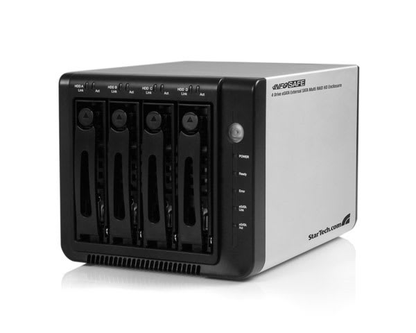 4 Drive eSATA External SATA Drive Enclosure