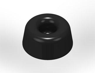 3M™ Bumpon™ SJ5009 Elastikpuffer, Schwarz, 22,3 x 10,1 mm, Klebstoff Natur-Kautschuk R-30