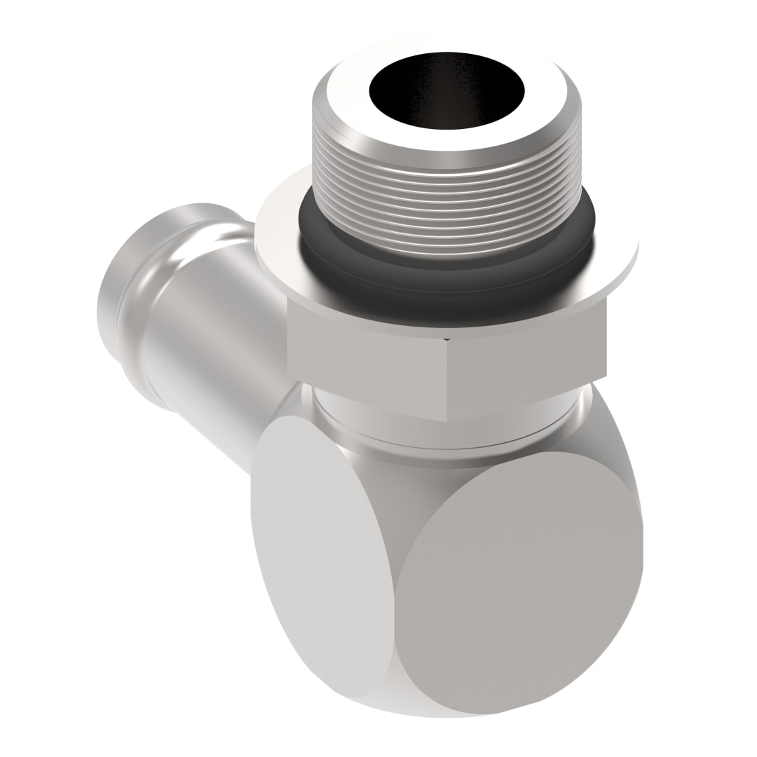 Aeroquip 3/4 Morb X 3/4 Bump Tube Stem 90deg