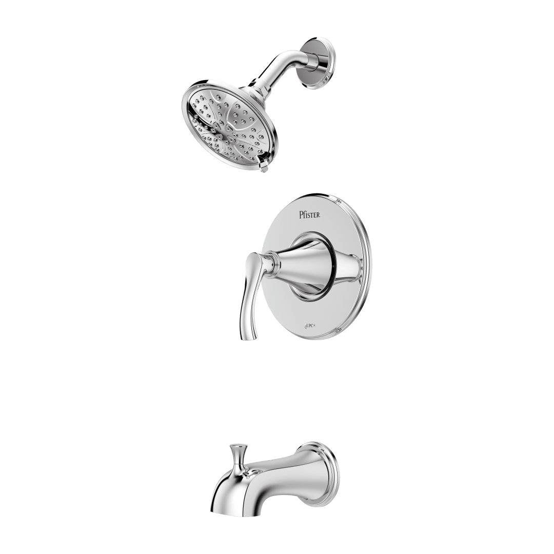 Auden 1-Handle Tub & Shower Faucet in Polished Chrome