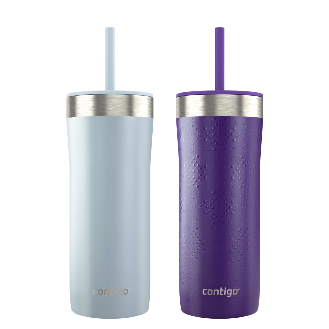 CN STRETRVL 24OZ 2PK LGHT STNE VIOL DOTS