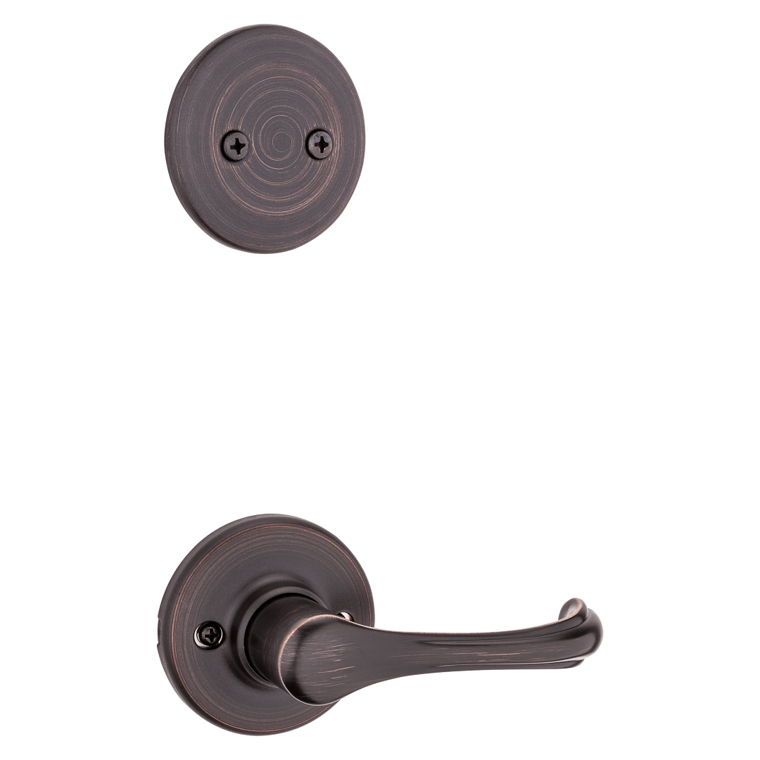 606 Dummy Interior Pack w/ Dorian Lever for Kwikset Series Handlesets in Venetian Bronze