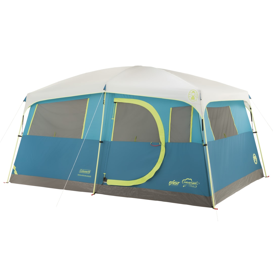 Coleman® 8-Person Tenaya Lake Fast Pitch Cabin Camping Tent with Closet, Light Blue