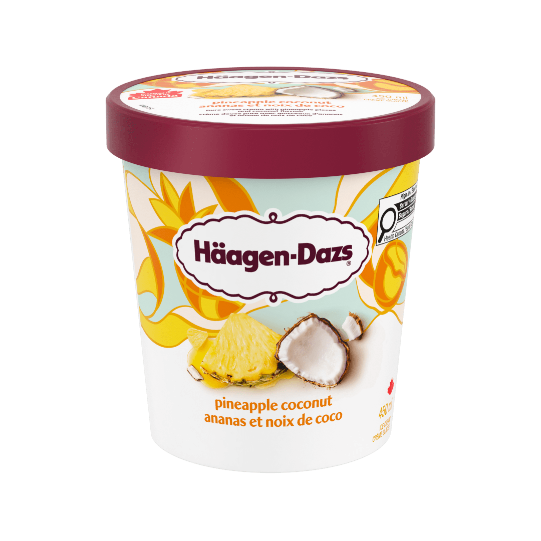 HAAGEN-DAZS Pineapple Ccnt 8x450ml CA