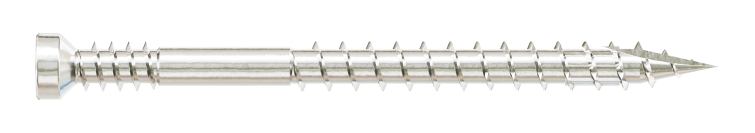 Simpson Strong-Tie FT07200T100 Finish Trim Screw — #7 x 2 in. T10, Trim-Head, Type 316 (100-Qty) (Pack of 5)