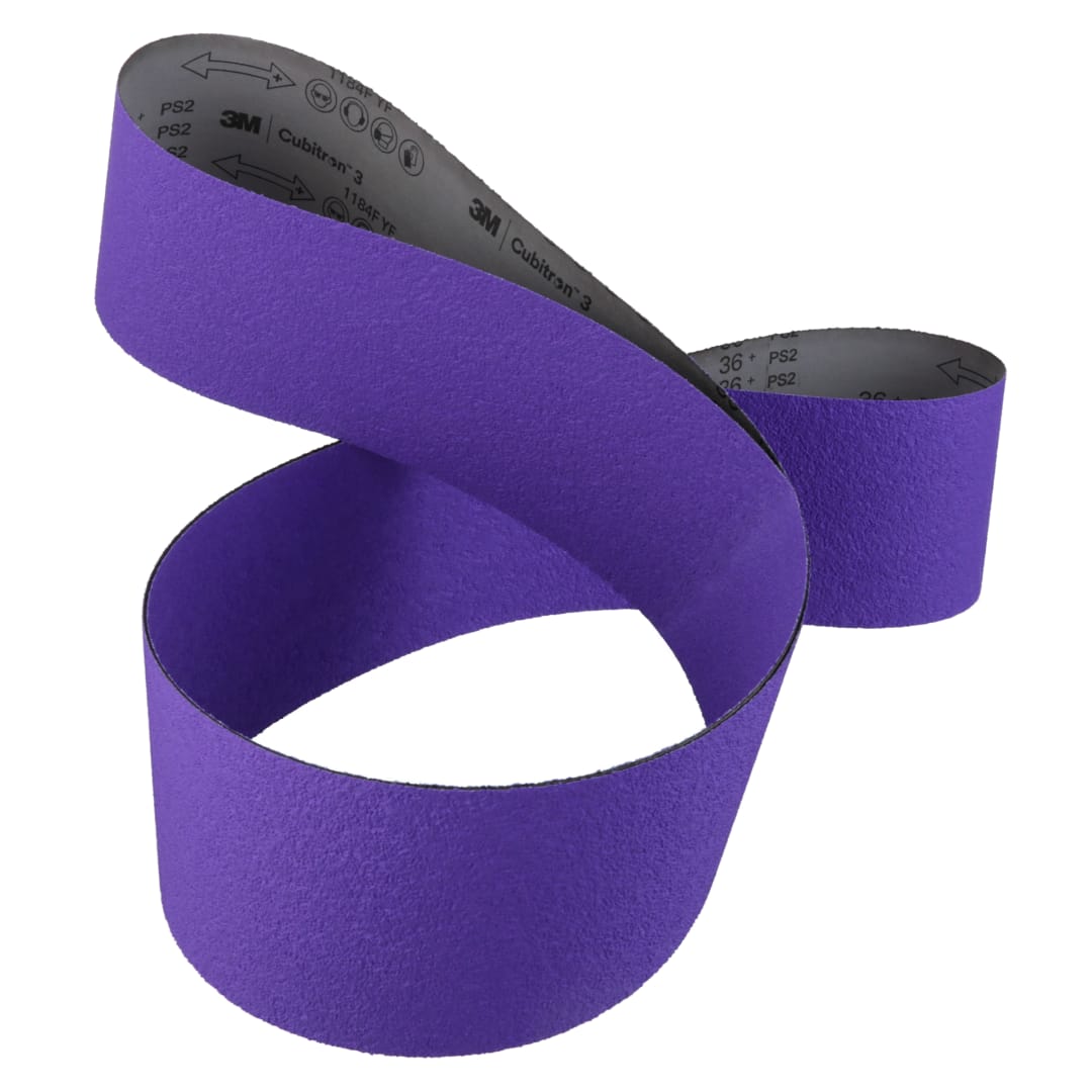 3M™ Cubitron™ 3 Cloth Belt 1184F, 36+ YF weight, 150 mm x 3500 mm