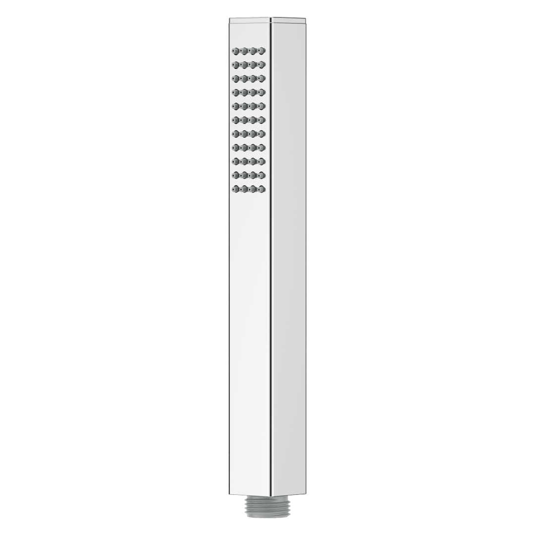 Modern Square Single Function Hand Shower Wand in Polished Chrome