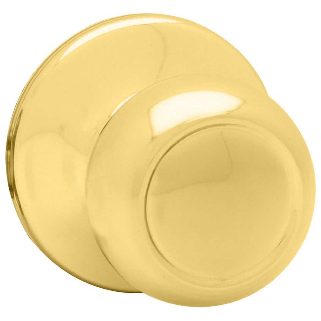 Copa Hall/Closet Knob in Polished Brass