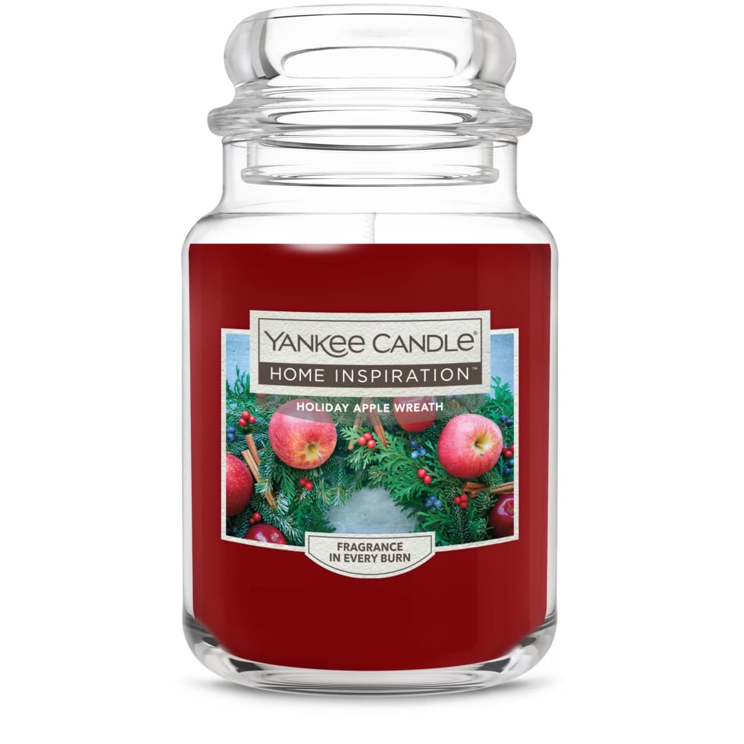 Yankee Candle Home Inspiration Holiday Apple Wreath Large Jar Candle