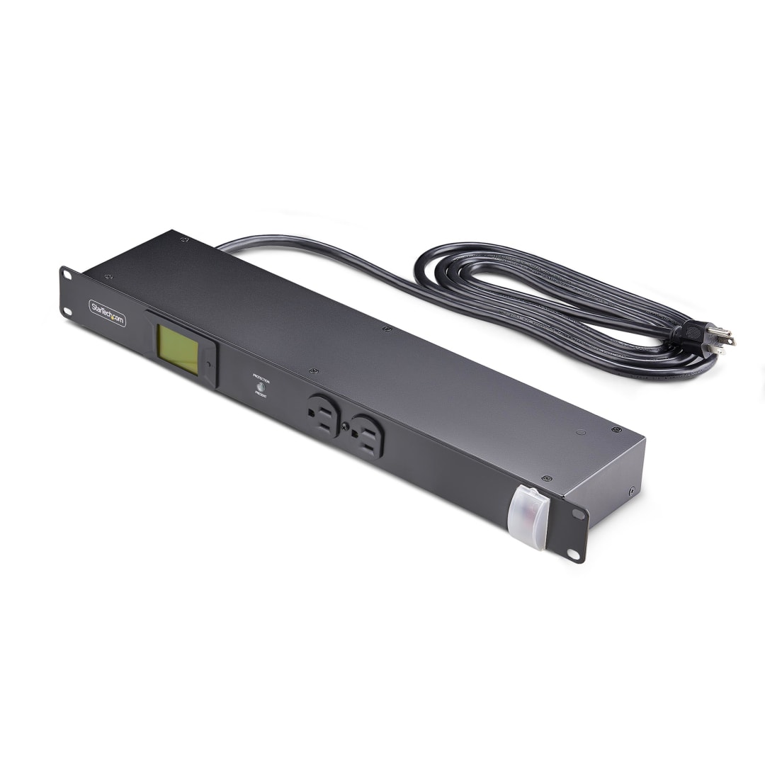 8 Outlet 1U Rackmount Metered PDU with MOV Surge Protection