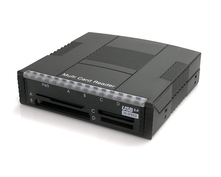3.5in Bay 20-in-1 USB 2.0 Multi Media Memory Card Reader - Black