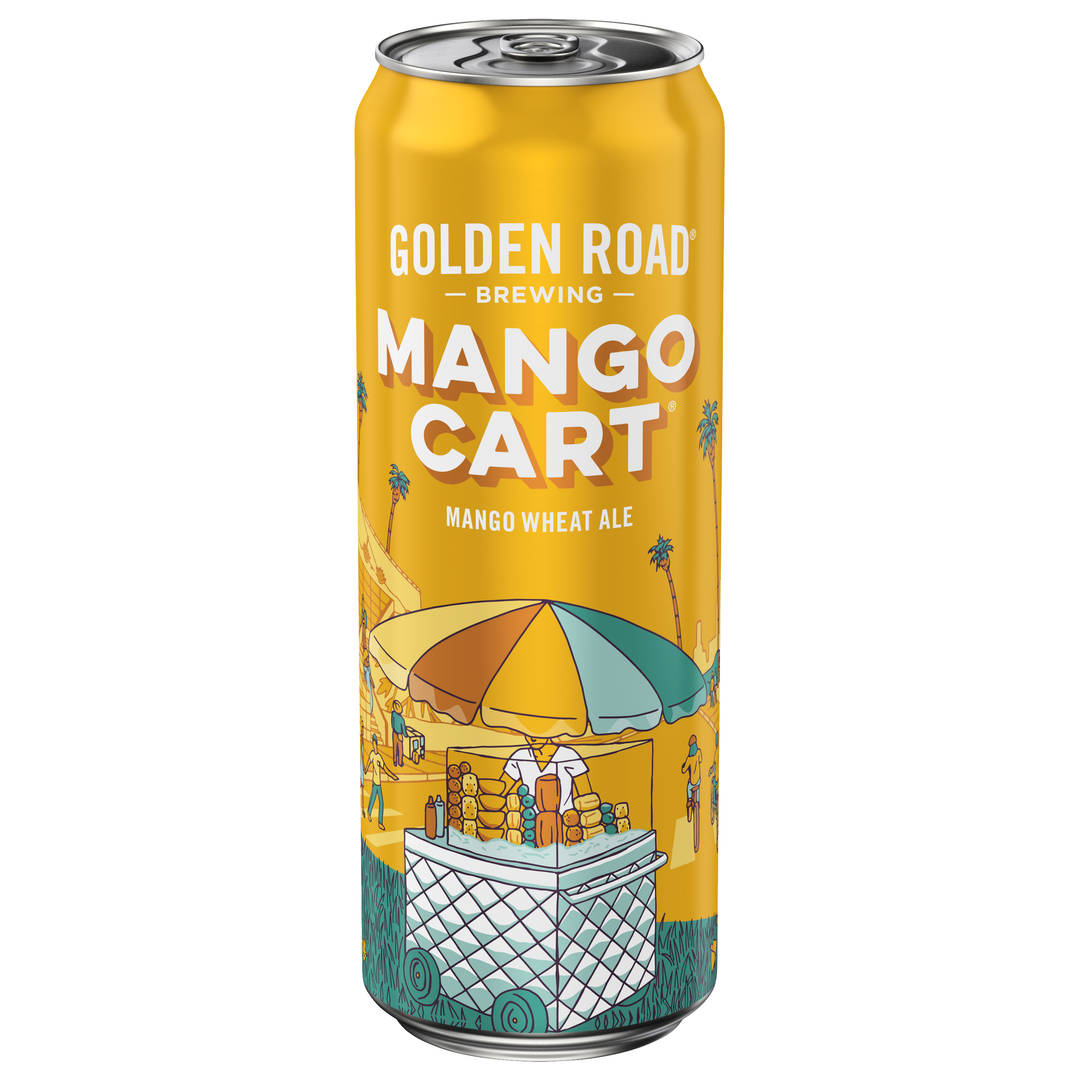 Golden Road Brewing Wheat Ale Mango Cart Beer 25 fl oz