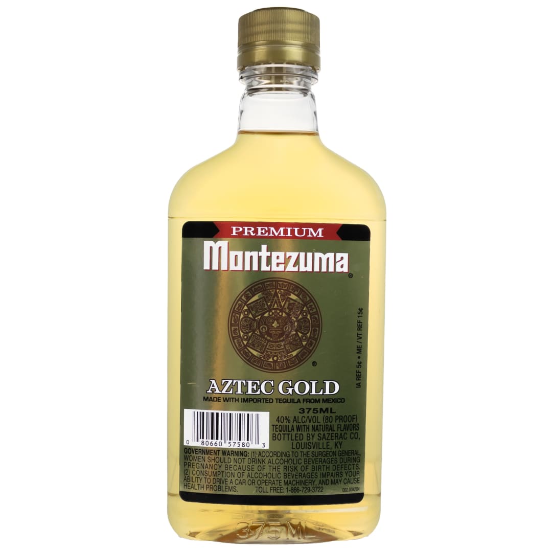 Montezuma Aztec Gold Tequila 375ml 80 Proof