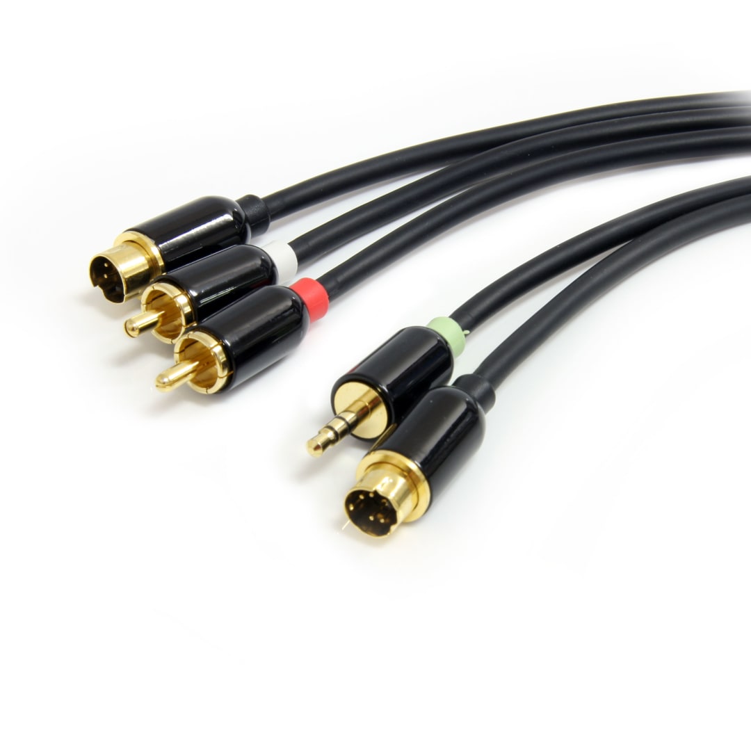 6 ft S-Video with 3.5mm to RCA Stereo Video Cable