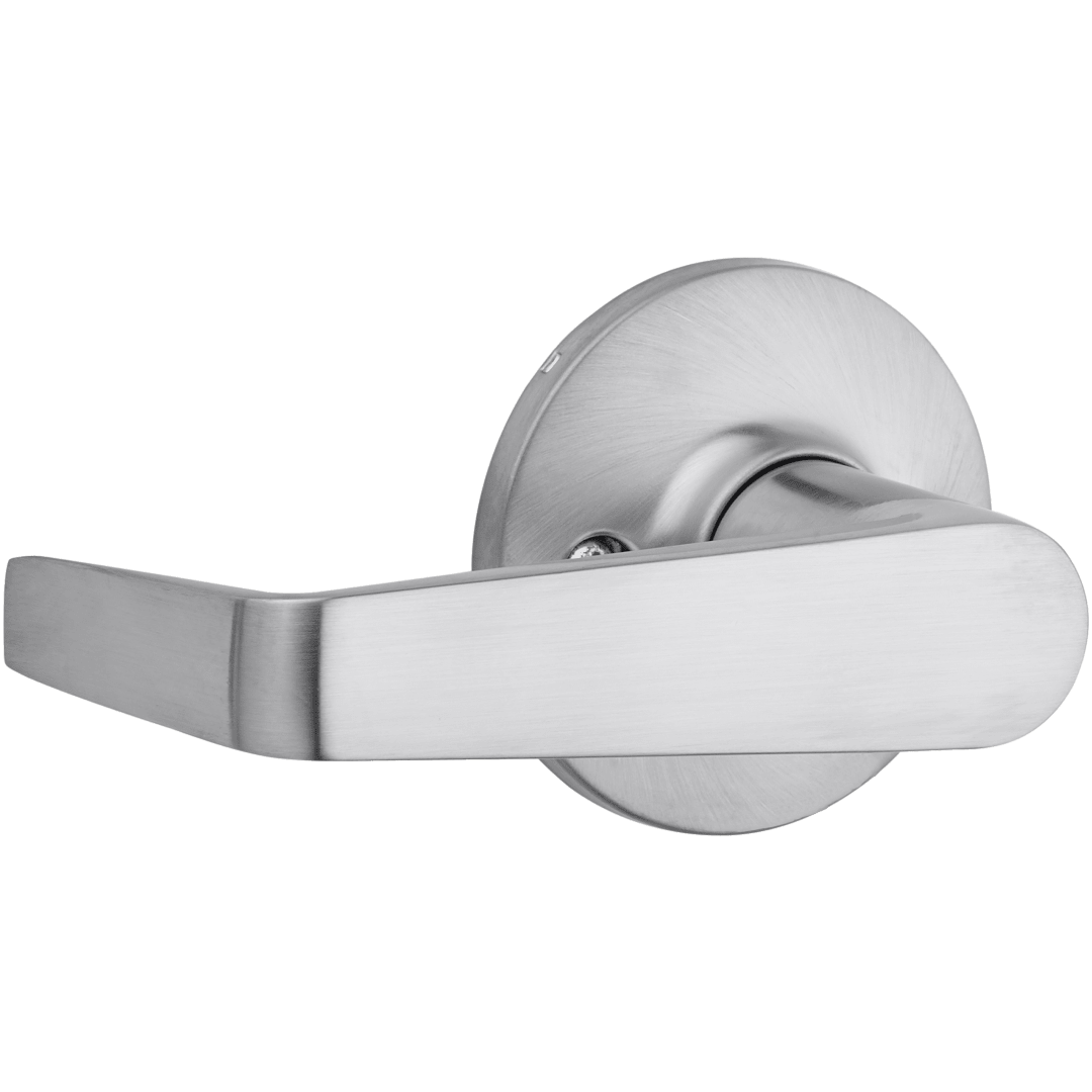 Carson Round Hall/Closet Lever in Satin Chrome