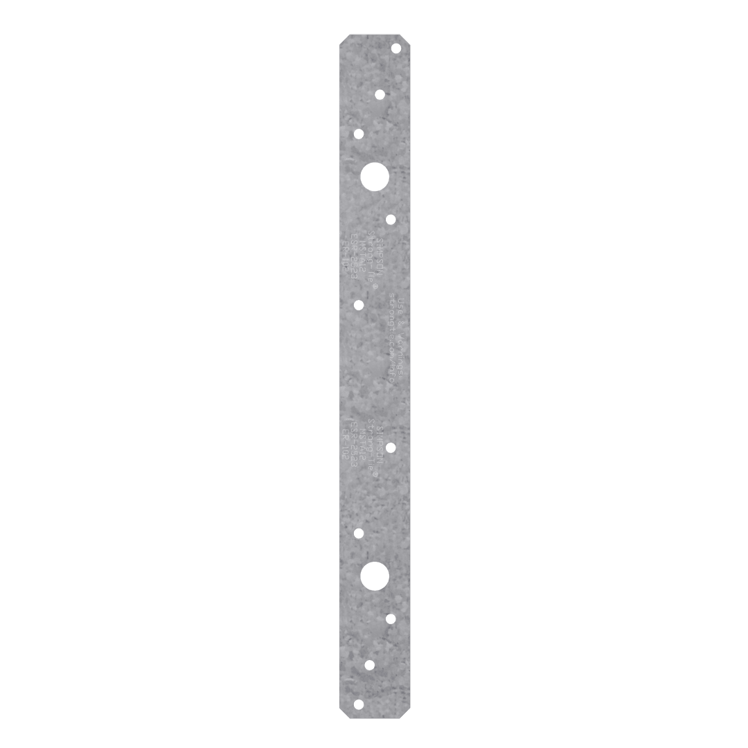 Simpson Strong-Tie MSTA12 MSTA 12-in. 18-Gauge Galvanized Medium Strap Tie